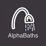 Alpha Baths logo