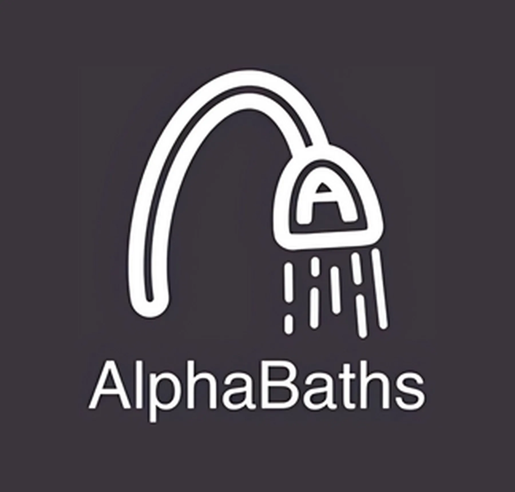 Alpha Baths logo